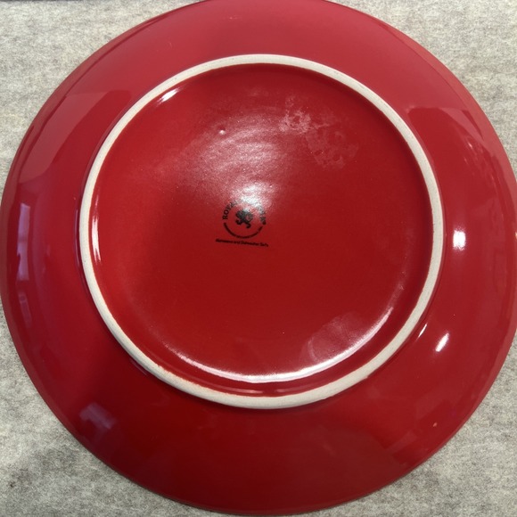 Royal Norfolk‎ Solid Red - 10-7/8" Dinner Plate 4 Available - Picture 3 of 4